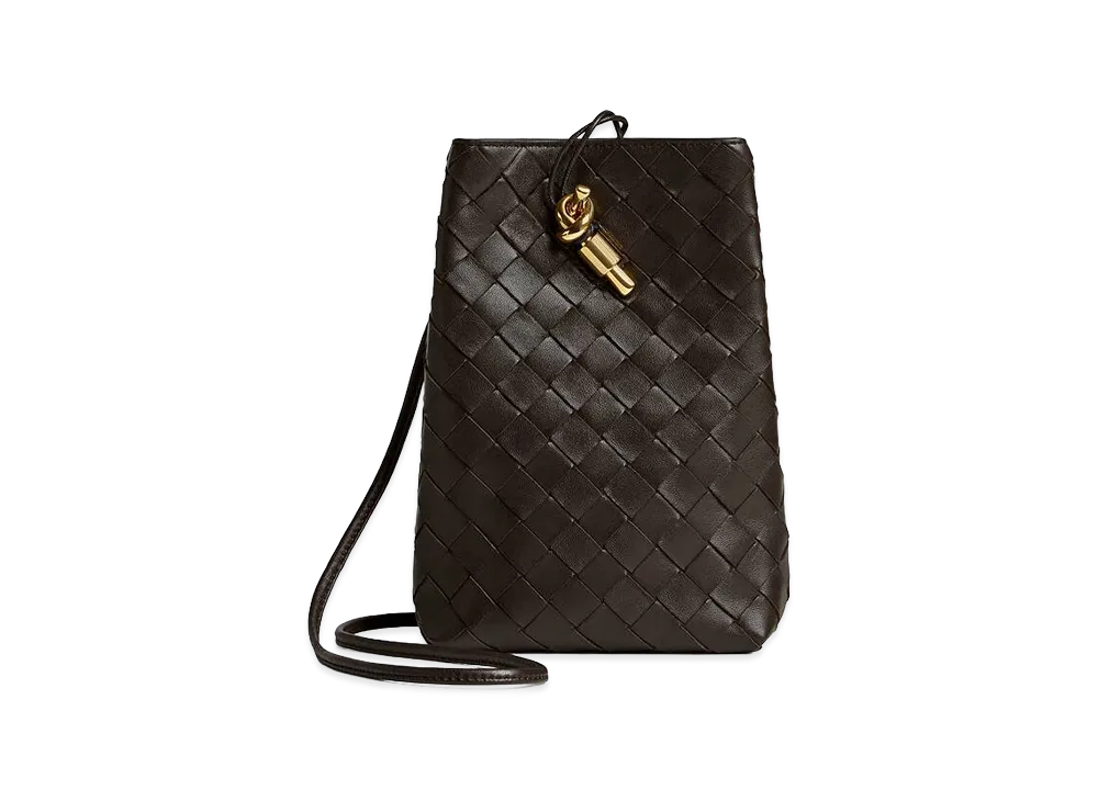 Bottega Veneta Andiamo Phone Pouch "Fondente"