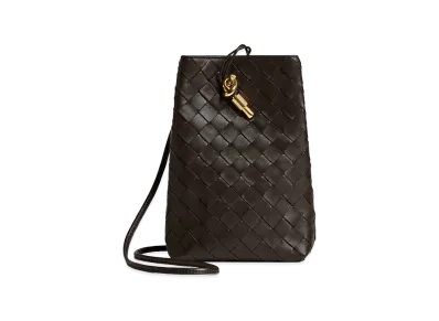 Bottega Veneta Andiamo Phone Pouch "Fondente"