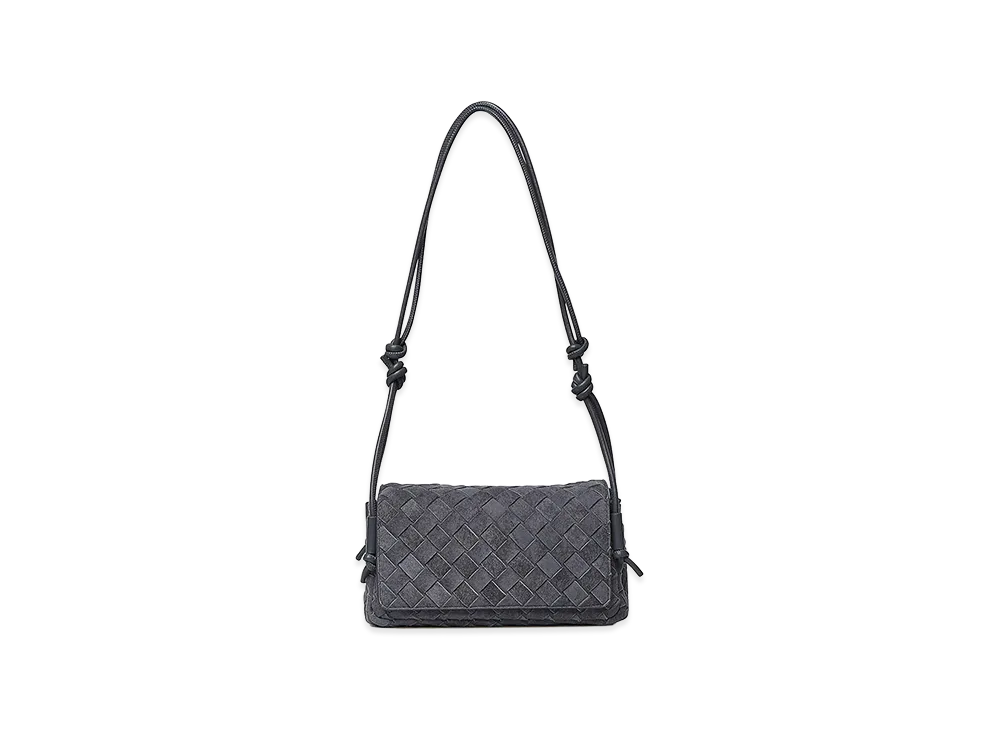 Bottega Veneta Women's Notturno Suede Clutch "Medium Wash"