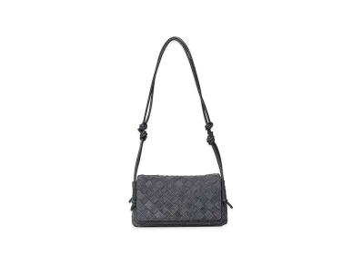 Bottega Veneta Women's Notturno Suede Clutch "Medium Wash"
