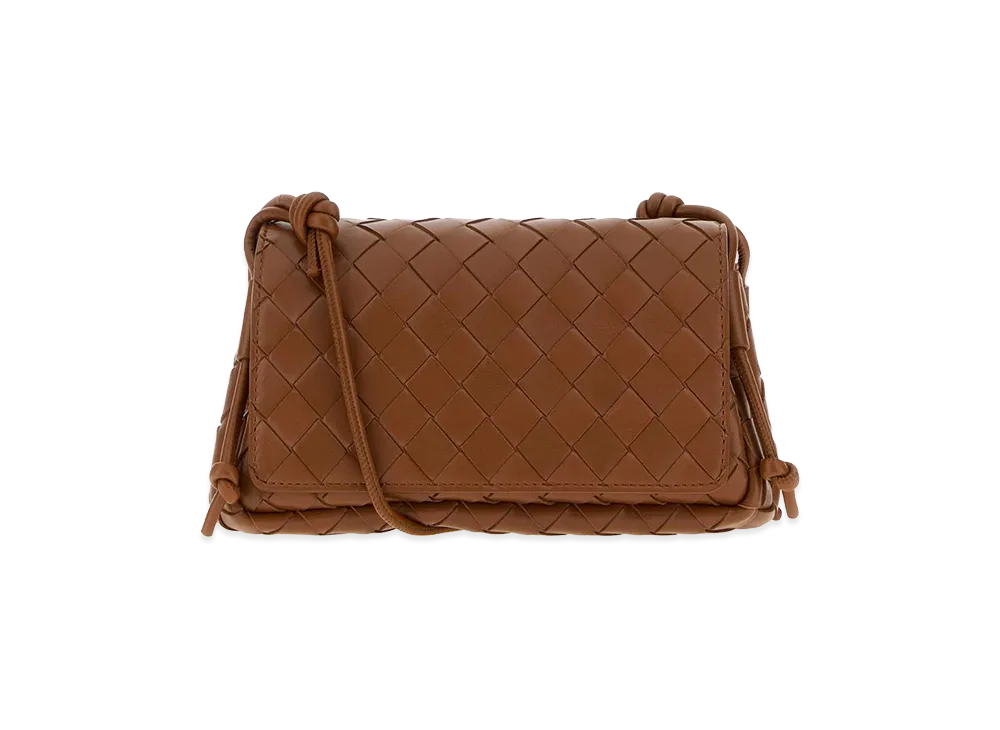 Bottega Veneta Women's Nappa Leather Notturno Crossbody Bag "Brown"