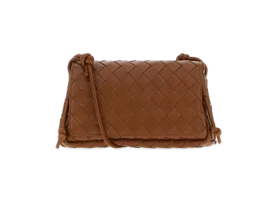 Bottega Veneta Women's Nappa Leather Notturno Crossbody Bag "Brown"