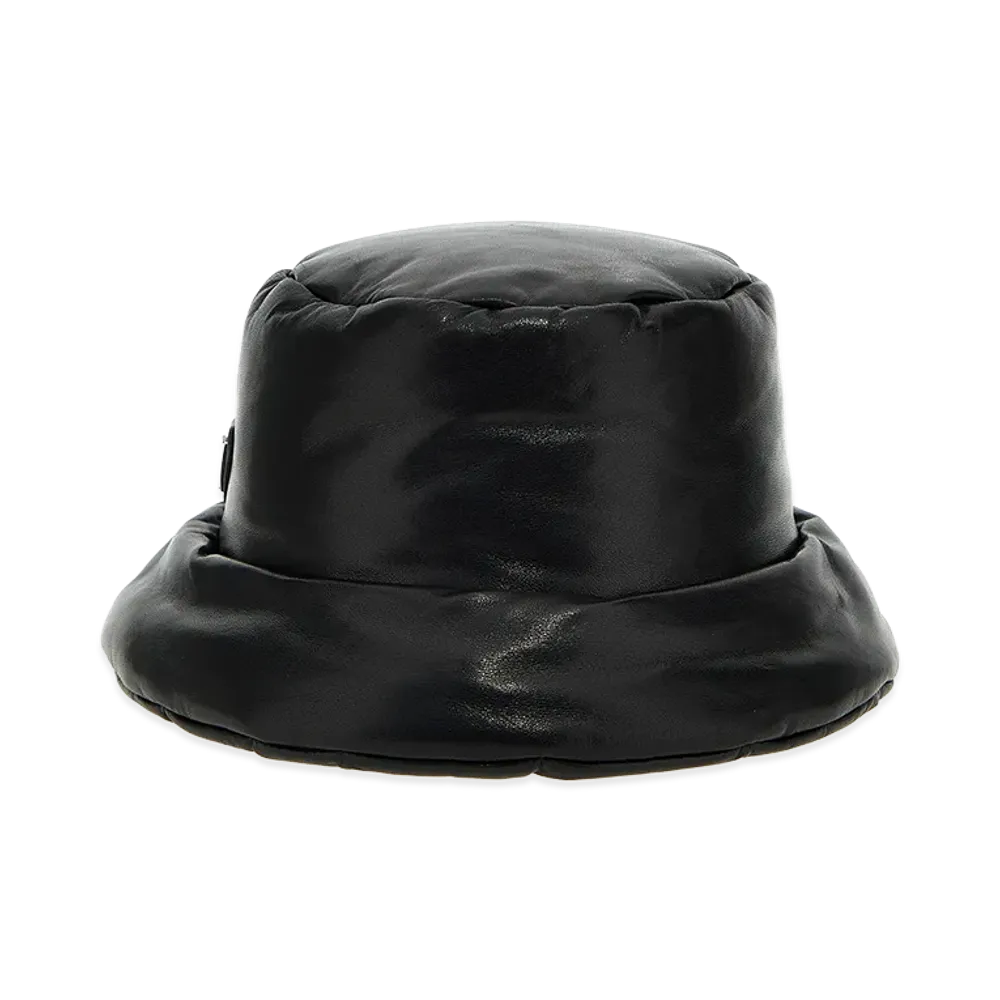 PRADA Women's Nappa Bucket Hat "Black"