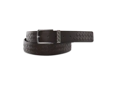 Bottega Veneta Dark Brown Leather Belt "Dark Brown"