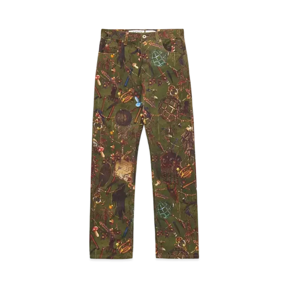 LOEWE x Howl's Moving Castle Magical Objects Jeans In Denim "Multicolor"