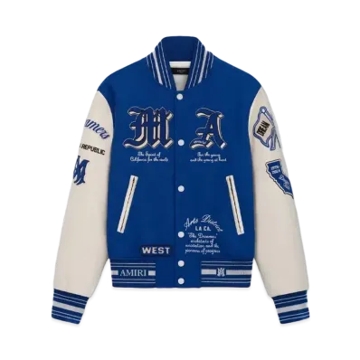 AMIRI Dream Team Varsity Jacket "Blue"