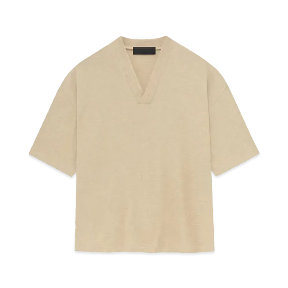 FEAR OF GOD ESSENTIALS V-Neck "Gold Heather"