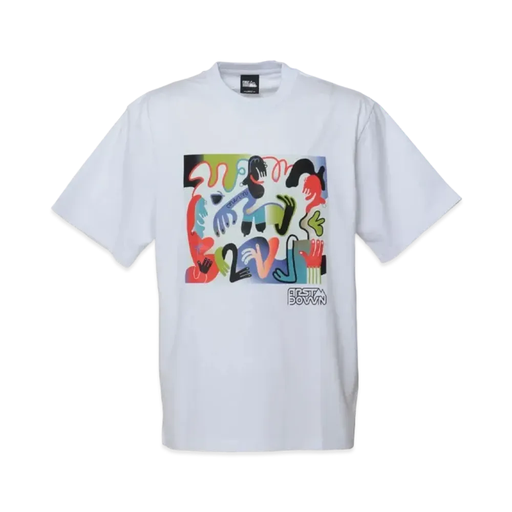FIRST DOWN [Keeenue/FIRST DOWN USA] GRAPHIC T-SHIRT "White"