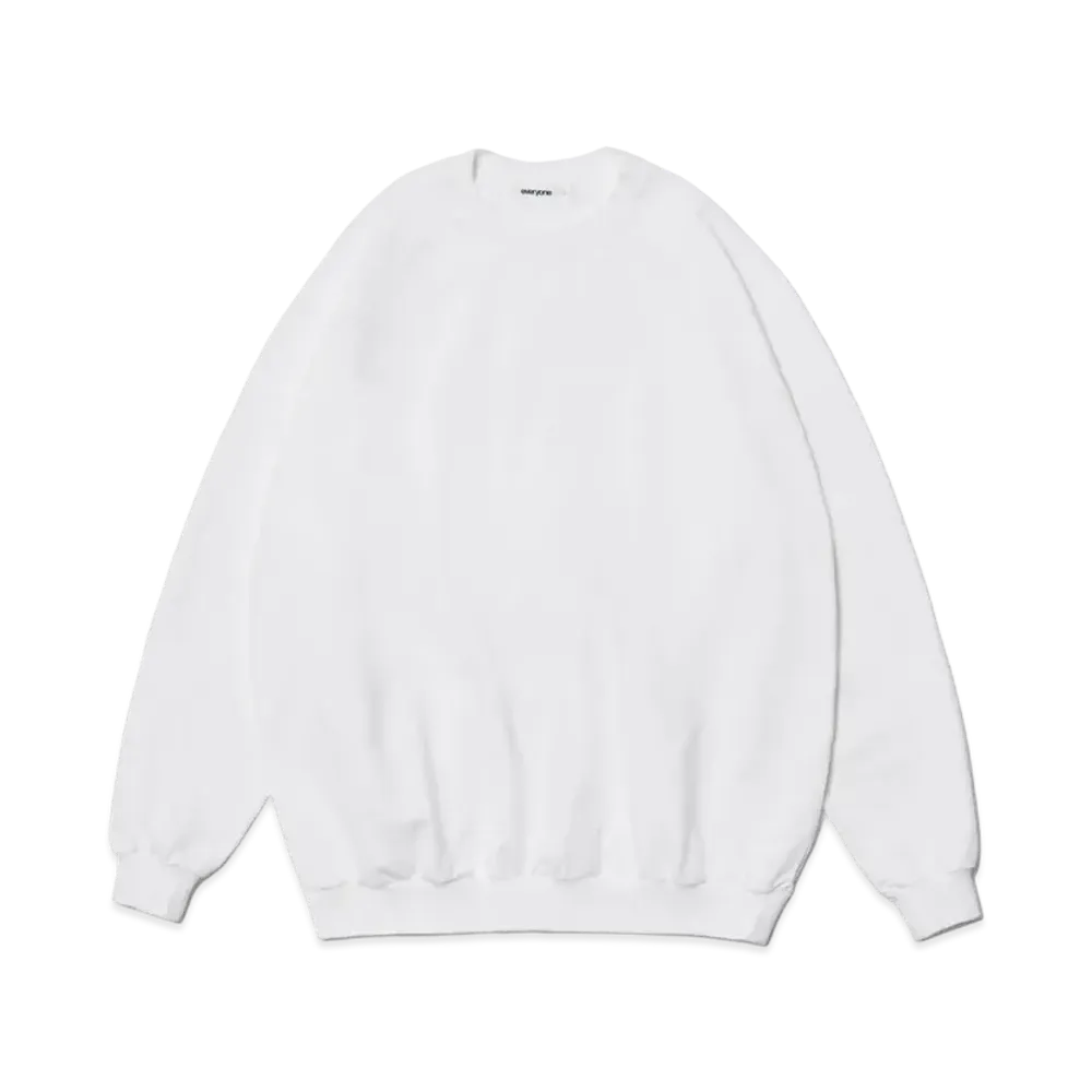 everyone Light Weight Cotton Crew Neck "White"