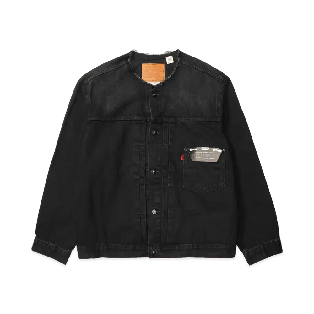 417 EDIFICE Exclusive x Levi's Type 1 Trucker Jacket COLLARLESS "Black"