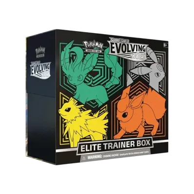 ポケモンカードゲーム【英語版】ソード&シールド エボルビングスカイズ エリートトレーナーボックス (ブースター・サンダース・ブラッキー・リーフィア)