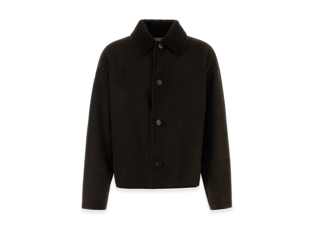 Bottega Veneta Shearling Jacket "Dark Brown"