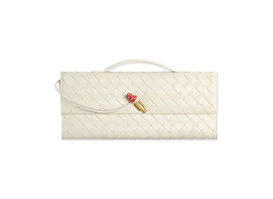 Bottega Veneta Andiamo Clutch Bag "Sea Salt"