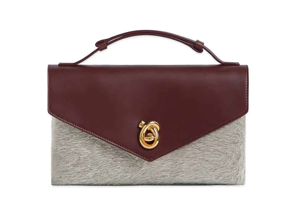 Bottega Veneta Knot Rock "Grey/Madder Brown"