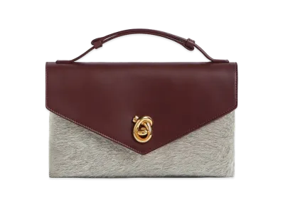 Bottega Veneta Knot Rock "Grey/Madder Brown"