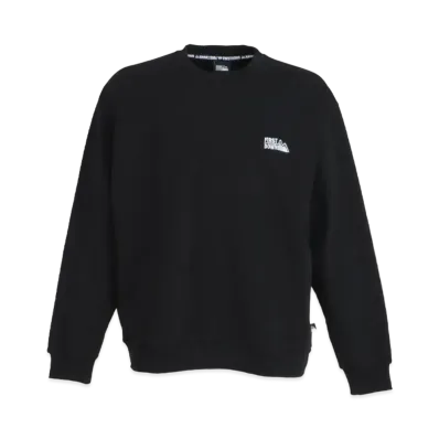FIRST DOWN LOGO CREW SWEAT "Black"