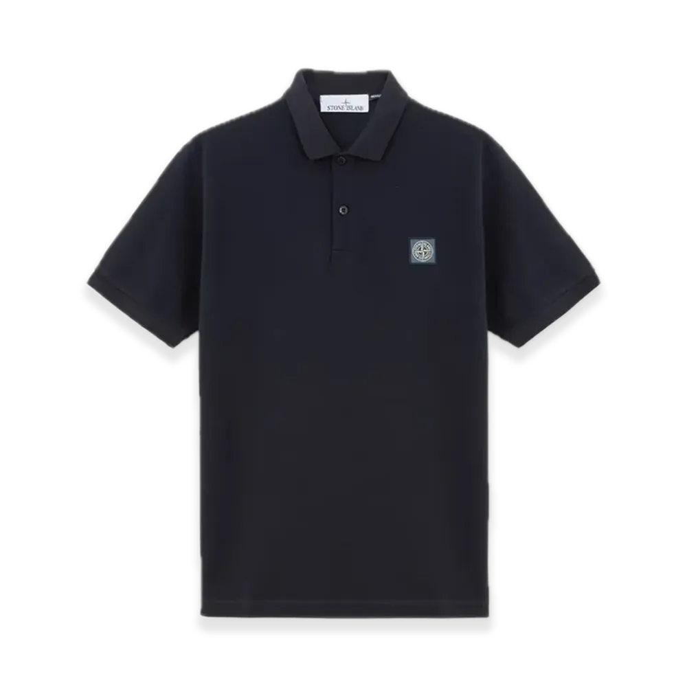 Stone Island 220002R 50/2 Organic Cotton Pique "Navy Blue"