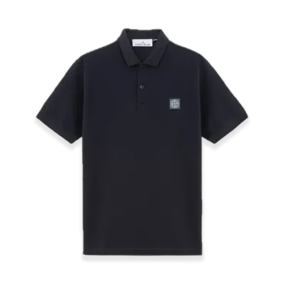 Stone Island 220002R 50/2 Organic Cotton Pique "Navy Blue"