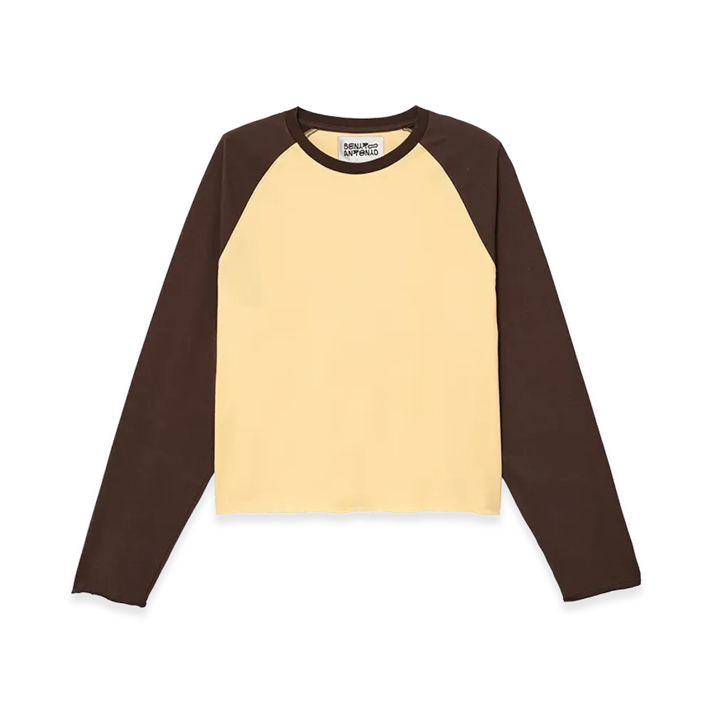 ZARA x Bad Bunny Benito Antonio Cropped Fit Color Block Tee "Khaki"
