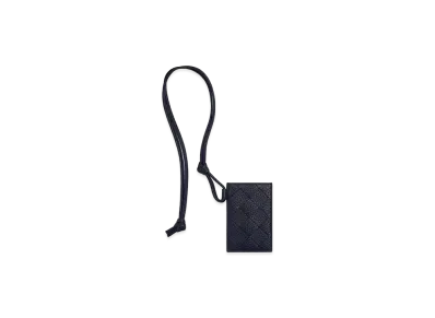 Bottega Veneta Intrecciato Badge Holder "Nocturnal"