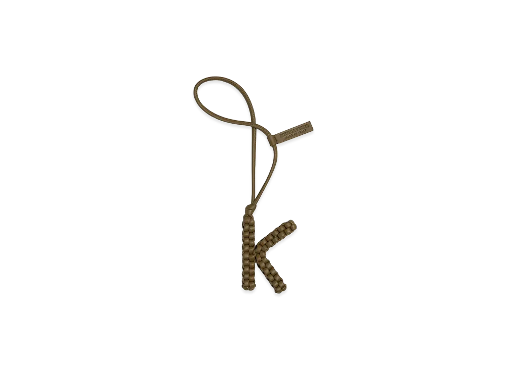 Bottega Veneta Letter K Charm "Mud"