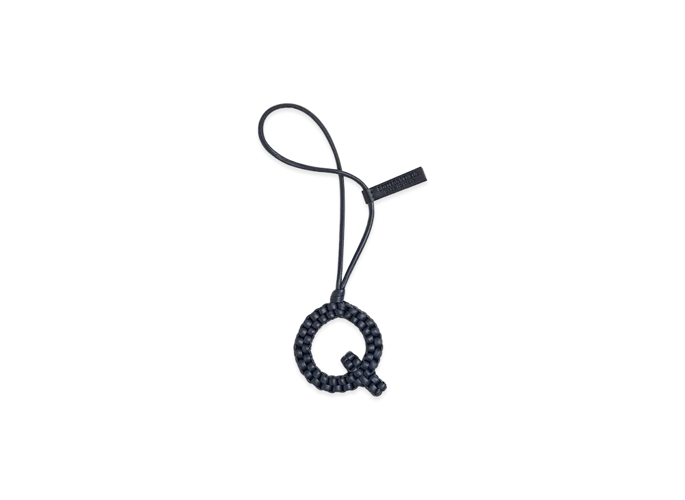 Bottega Veneta Letter Q Charm "Abyss"
