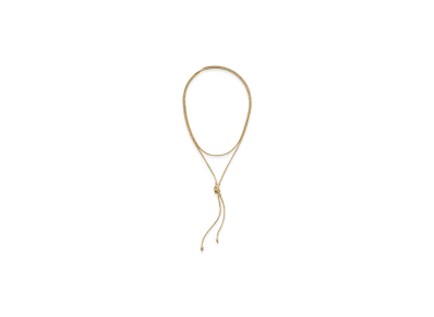 Bottega Veneta Knot Necklace "Yellow Gold"