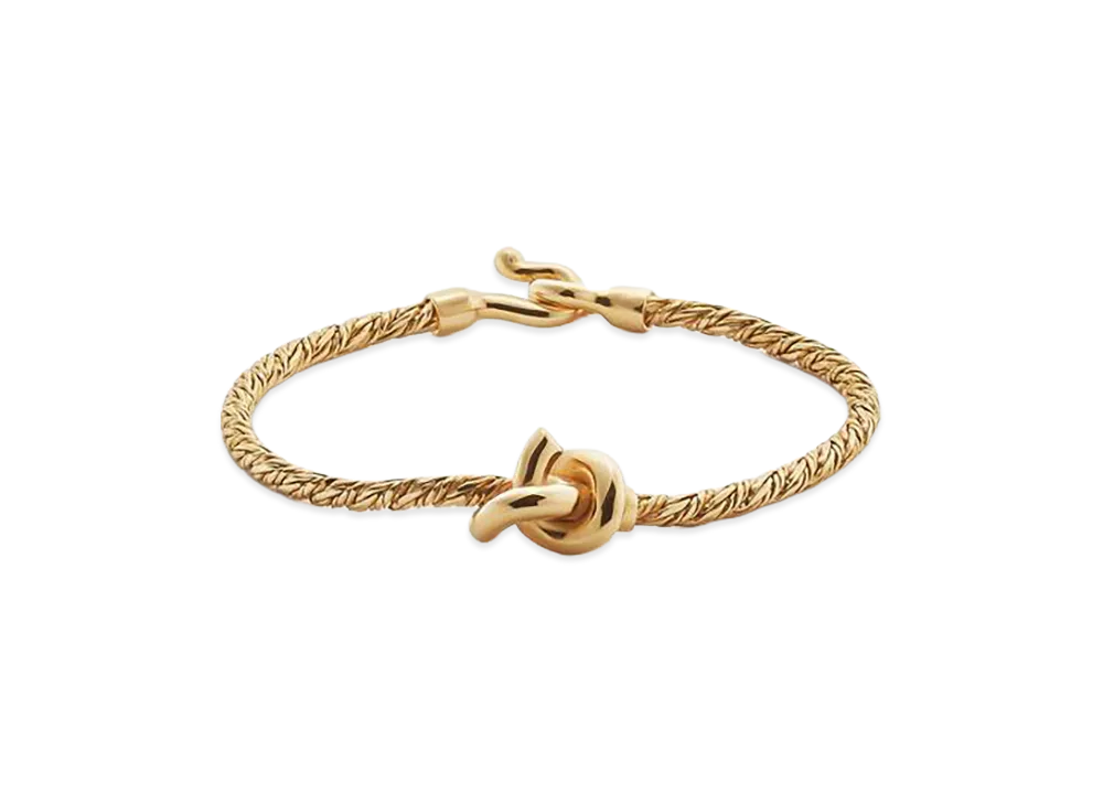 Bottega Veneta Knot Bracelet "Yellow Gold"
