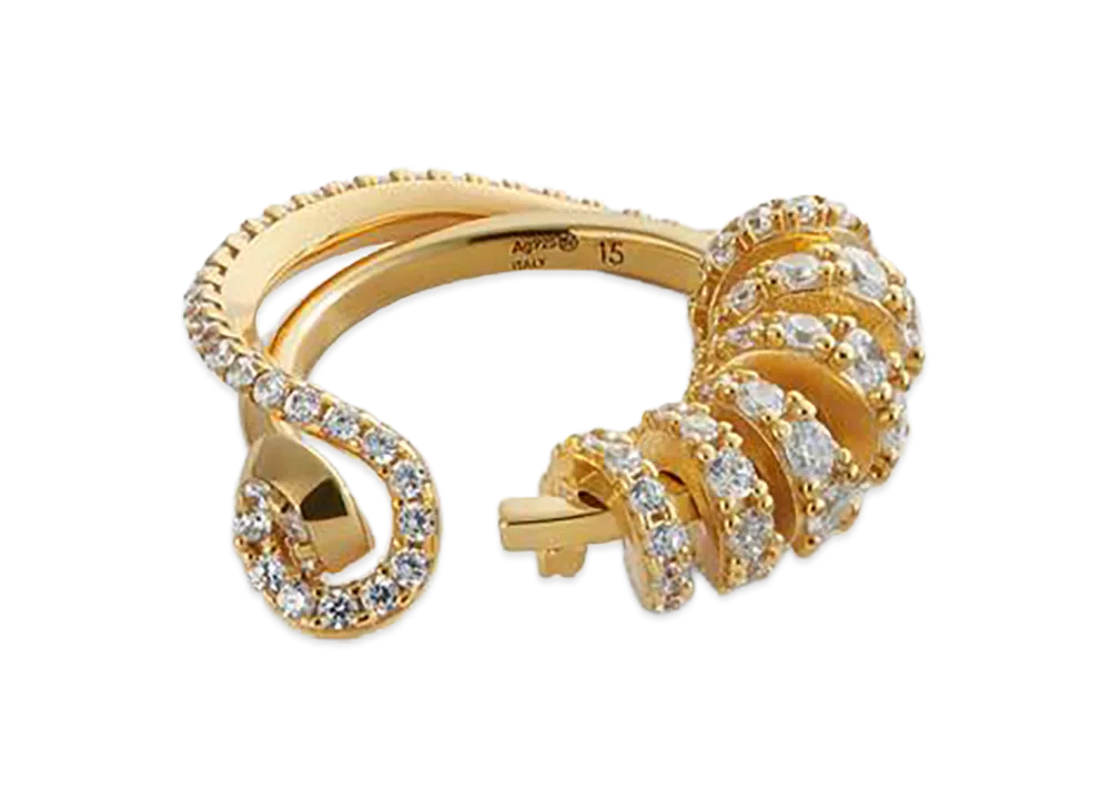 Bottega Veneta Twist Ring "White"