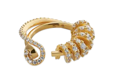 Bottega Veneta Twist Ring "White"