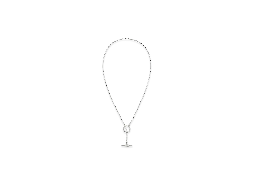 Bottega Veneta Pen Necklace "Silver"