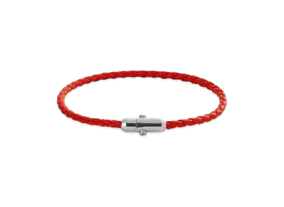 Bottega Veneta Leather Bracelet "Cherry Tomato"