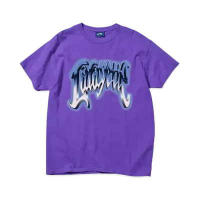 LFYT THROWBACK LIGHTNING LOGO TEE "PURPLE"