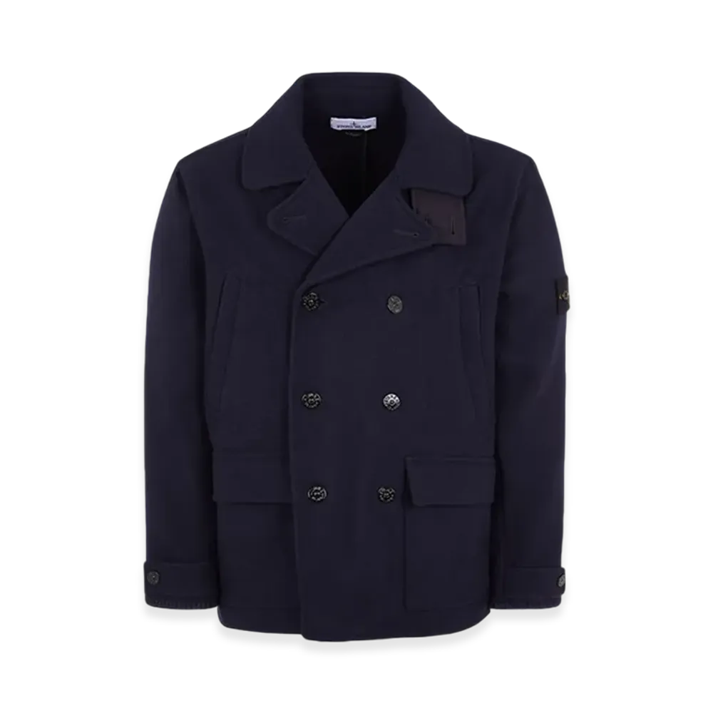 Stone Island 43030 Panno Speciale Wool Nylon Peacoat - 23FW "Marine Blue"