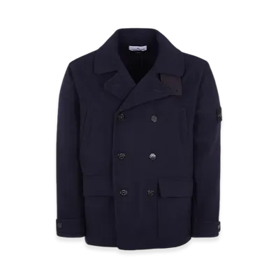 Stone Island 43030 Panno Speciale Wool Nylon Peacoat - 23FW "Marine Blue"