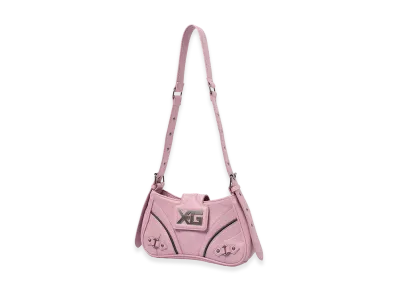 X-Girl XG Emblem Buckle Paneled Shoulder Bag "Pink"