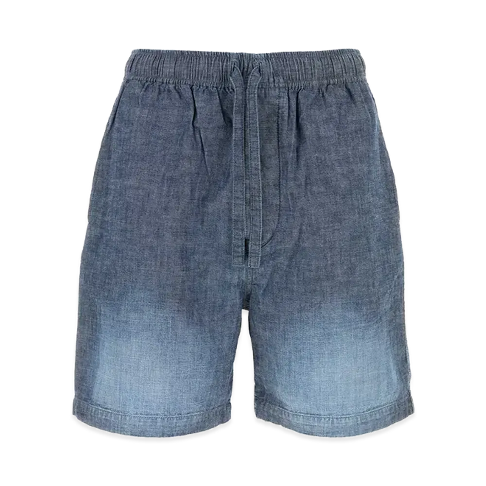 LOEWE Denim Blue Chambray Bermuda Shorts "Light Blue"