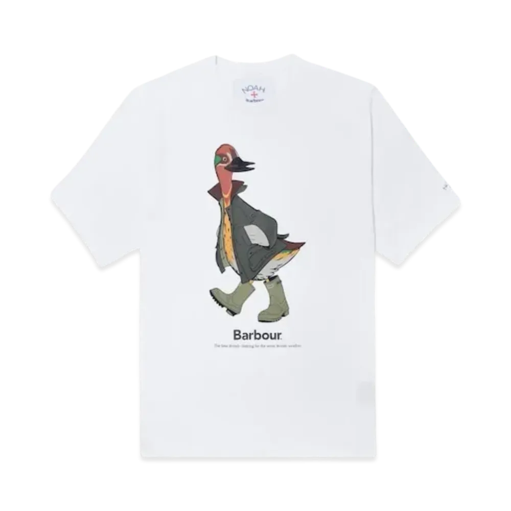 Noah x Barbour Duck Tee "White"