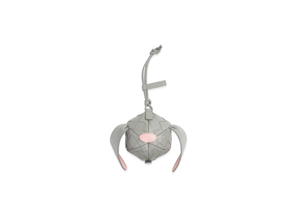 Bottega Veneta Bunny Zipped Coin Purse "Sterling/Rose"