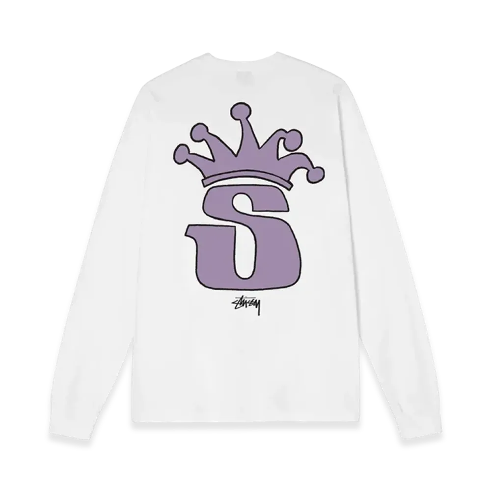 Stussy S Crown LS Tee "White"
