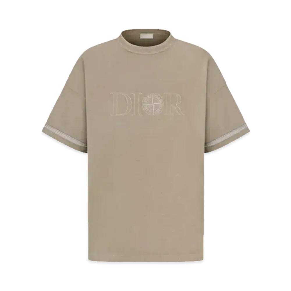 Dior x Stone Island T-shirt Cotton Jersey "Brown"