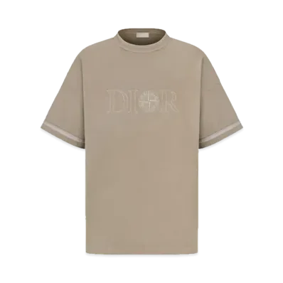Dior x Stone Island T-shirt Cotton Jersey "Brown"