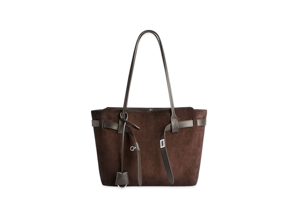 BALENCIAGA Bel Air Tote Bag Medium "Light Espresso"