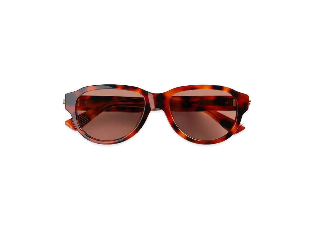 Bottega Veneta Classic Pilot Sunglasses "Havana/Red"