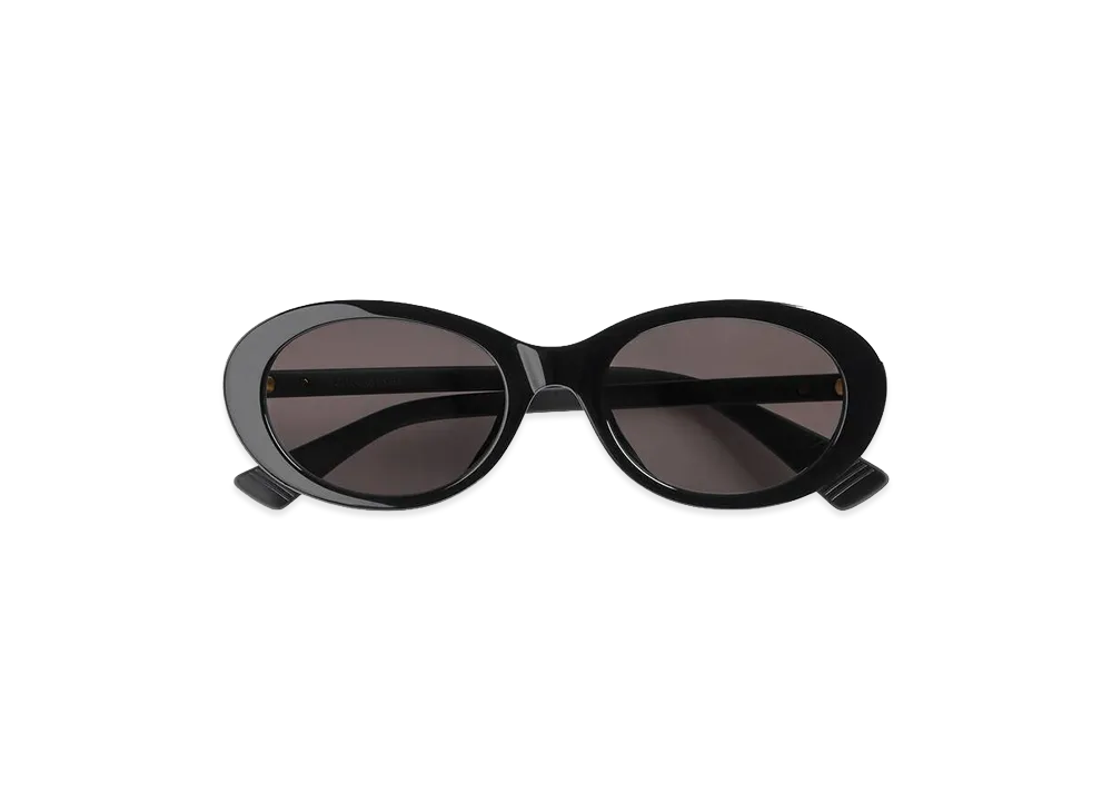 Bottega Veneta Classic Oval Sunglasses "Black/Grey"