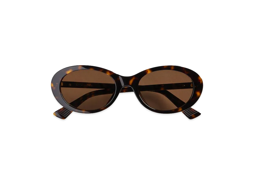 Bottega Veneta Classic Oval Sunglasses "Havana/Brown"