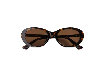 Bottega Veneta Classic Oval Sunglasses "Havana/Brown"