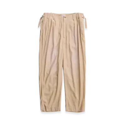 NICENESS Howlett Vintage-Wash Gabardine Pants "Fade Camel"