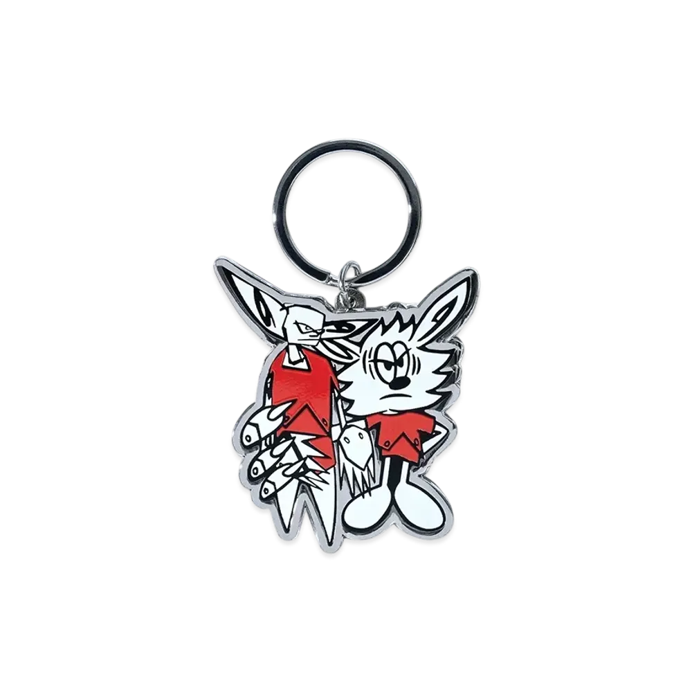 Verdy x FUTURA Keychain "White/Red"