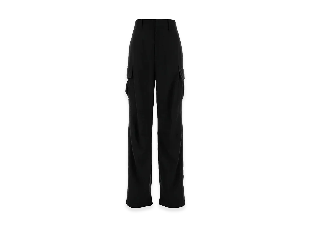 Bottega Veneta Women's Wool Cargo Pant "Black"